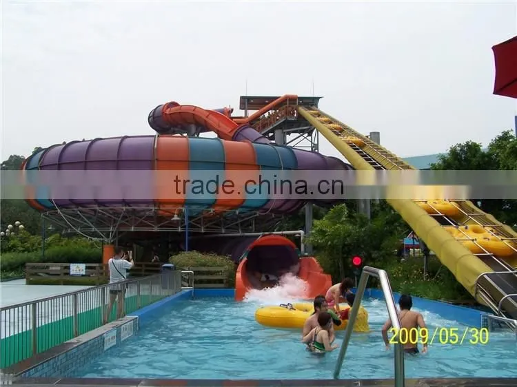 2016 Hot Selling Funny Super Behemoth bowl slide Fiberglass Water Park Amusement for sale