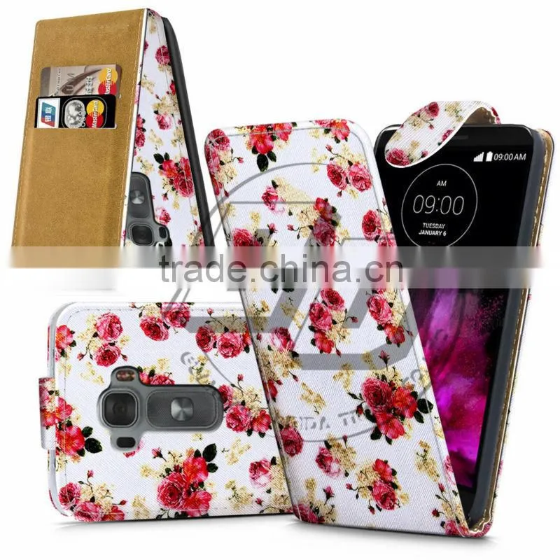For LG G Flex 2 High Quality Print Flip PU Leather Case Cover Moible Phone Case