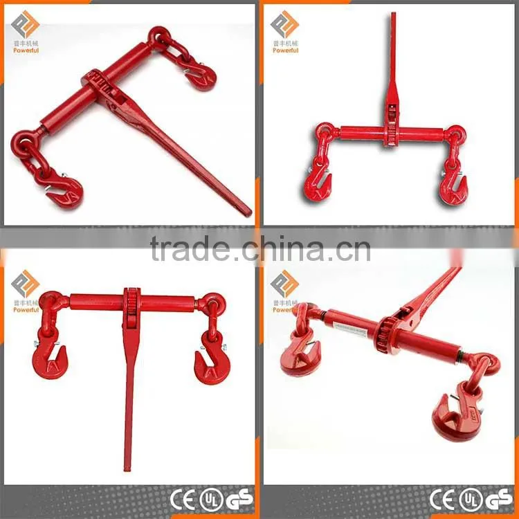 Standard EN 12195-3 Ratchet Load Binder with Chain