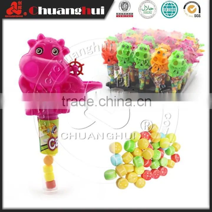 Plastic Frog Whistle Candy Toy For Kid