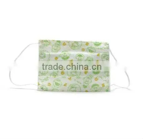 Cleanroom disposable cartoon children uses surgical face masks