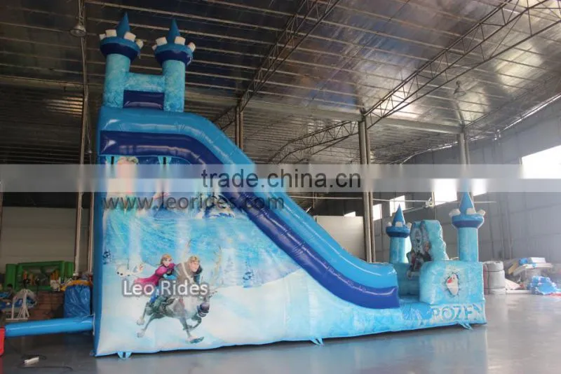 Frozen inflatable castle dry slide for rent