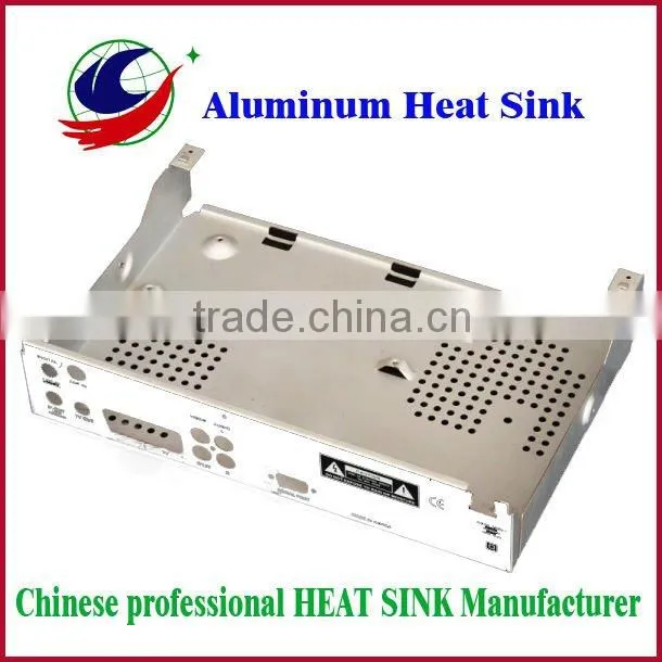 Aluminum enclosure heat sink, stempping boxes