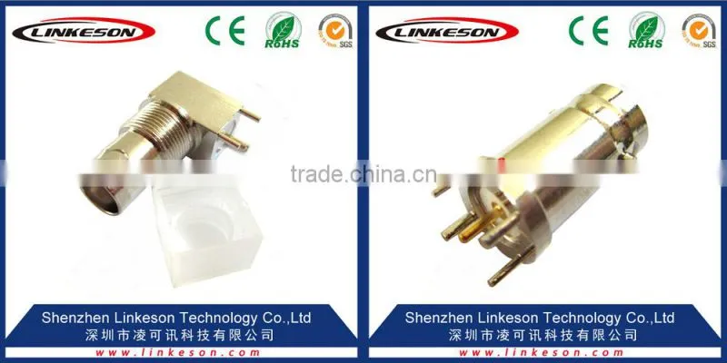bnc female rf coaxial connector, pcb connector