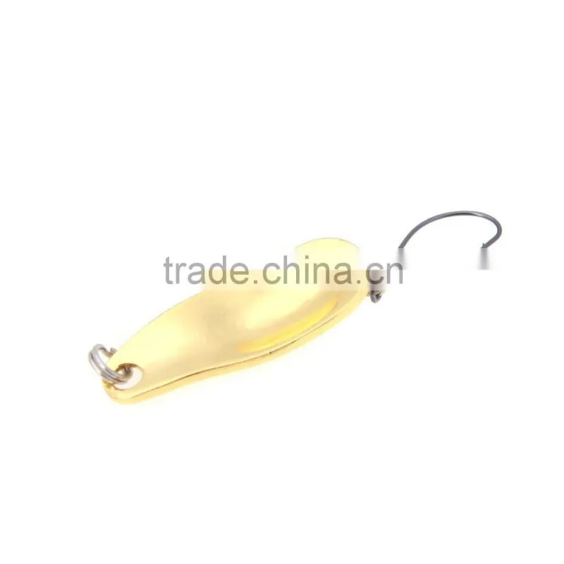 2.8cm/2.5g Fishing Spoon Lure Sequin Paillette Metal Hard Bait Hook Tackle Gold