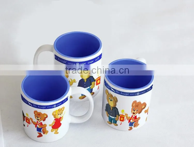 Wholesale 11oz white ceramic sublimation cup blank sublimation mug for sublimation transfer machine