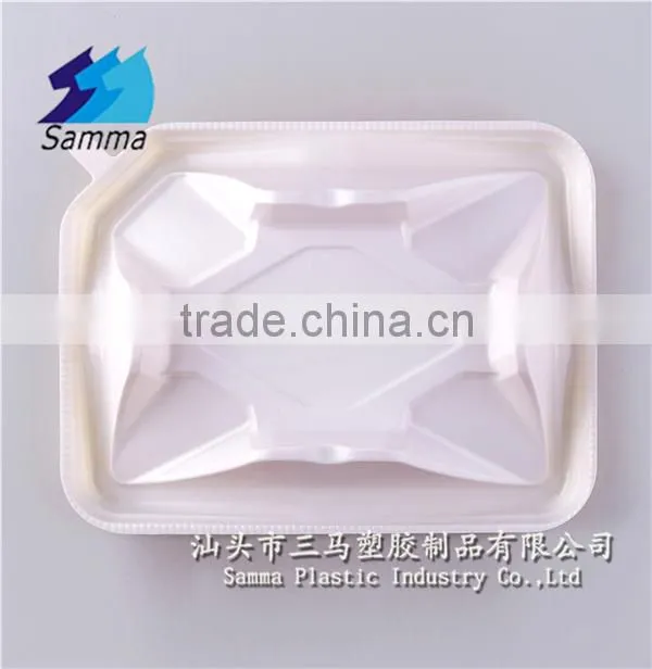KW-0013C disposable mini sushi containers, wooden base containers with clear lid