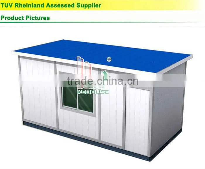 Antiseismic blue roof light steel container homes on sale