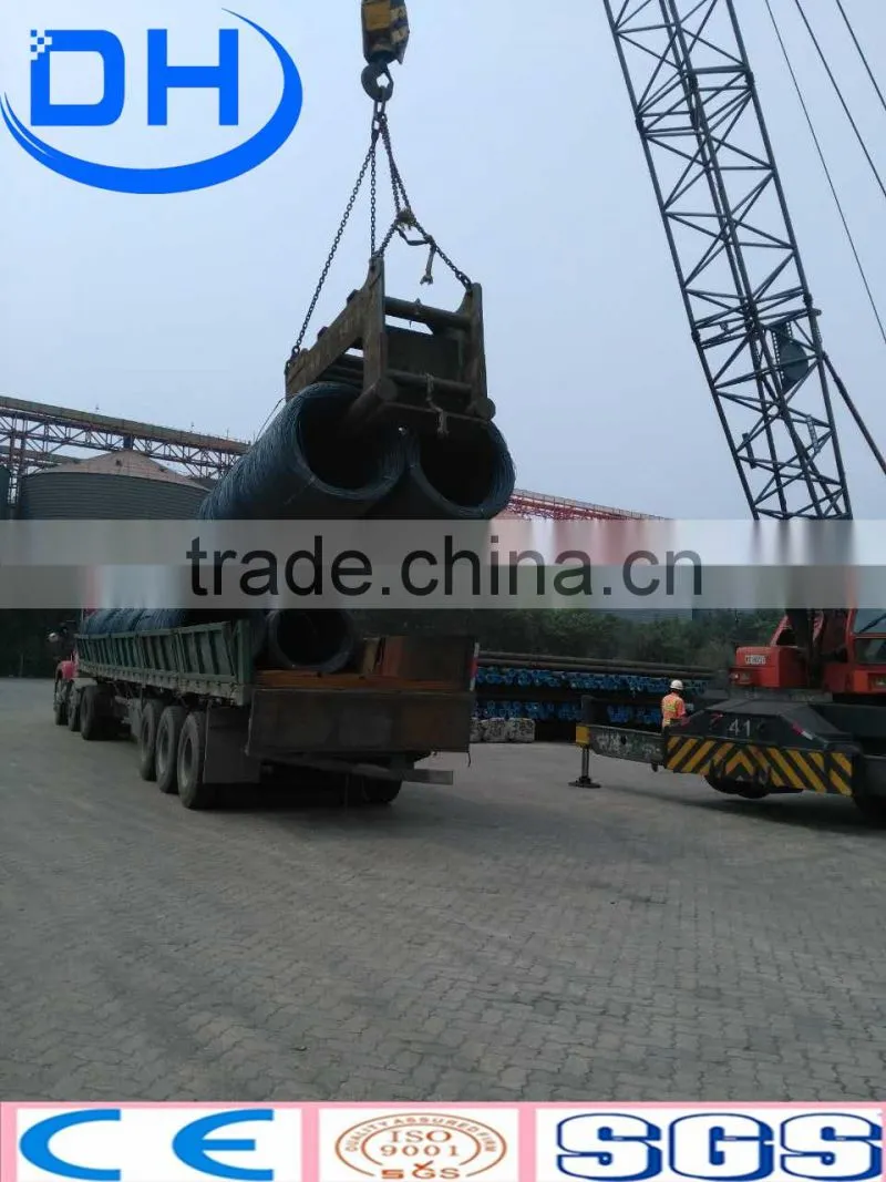 SAE1008 5.5mm hot rolled steel wire rod price in coil