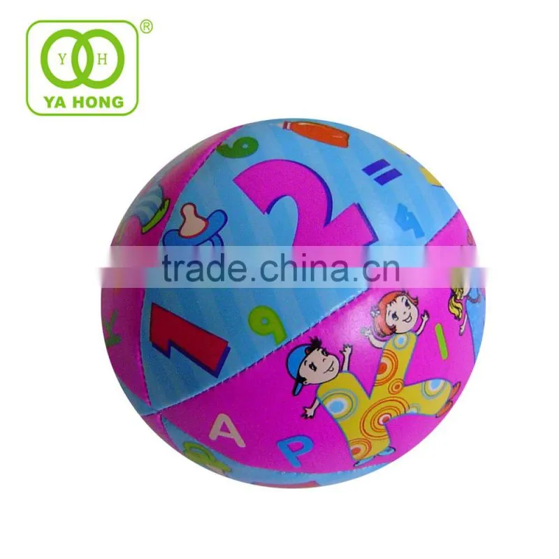 Whole toy of cotton stuffed soft toy ball with OEM design pattern