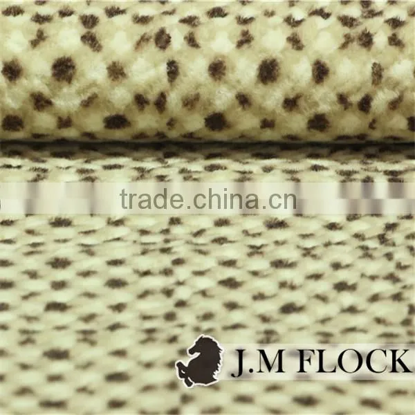 China Textile furniture upholstery print flock flocking manufacturer