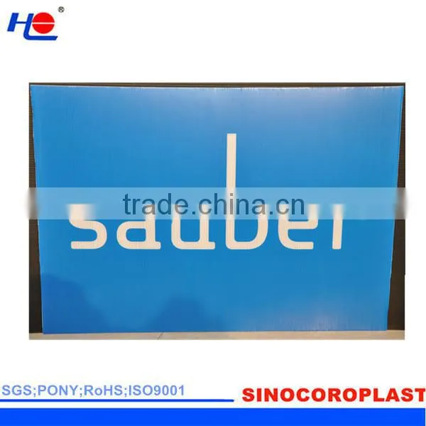 no rust PP correx blue anti-staticsign signboard