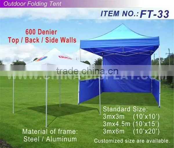 Advertising easy pop up outdoor tent full color print tent