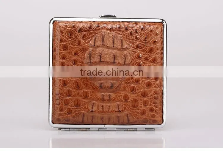 Crocodile Leather Cigarette Cases Wholesale Cigarette Cases diy Cigarette Case