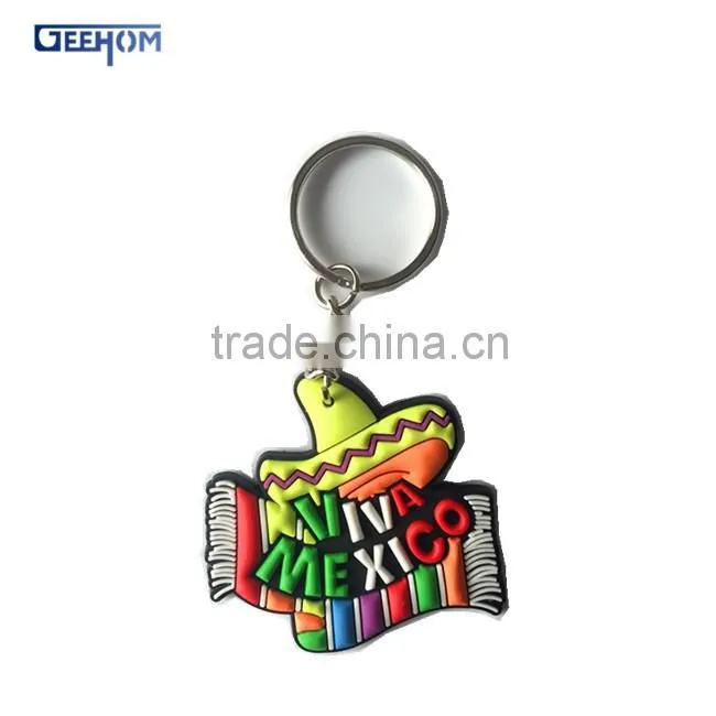 cheap custom souvenir mexico key chain