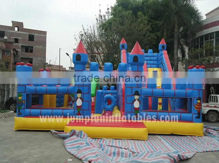 inflatable slide cars 2016 big inflatable fun city inflatable slide and Obstacle course 2 lane sliders