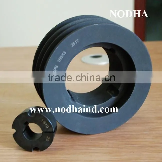 Motor V-pulley with taper lock bush