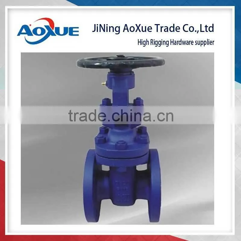 Non rising stem resilient soft seated gate valves, DIN3352, gate valve