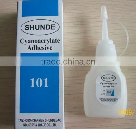 101 cyanoacrylate adhesive and 502 super glue