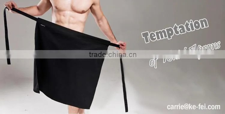 black cheap polyester apron for wholesale
