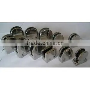 Stainless steel glass balustrade clamp