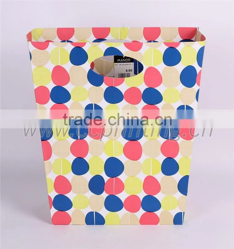 Blue Fancy Gift Paper Shopping Bag with Bow Tie