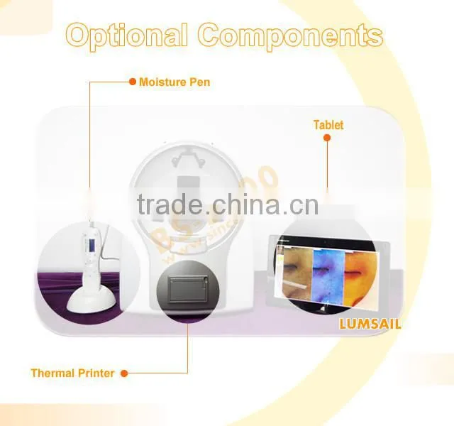 2016 portable newest 3d facial skin and hair analyzer magnifier machine