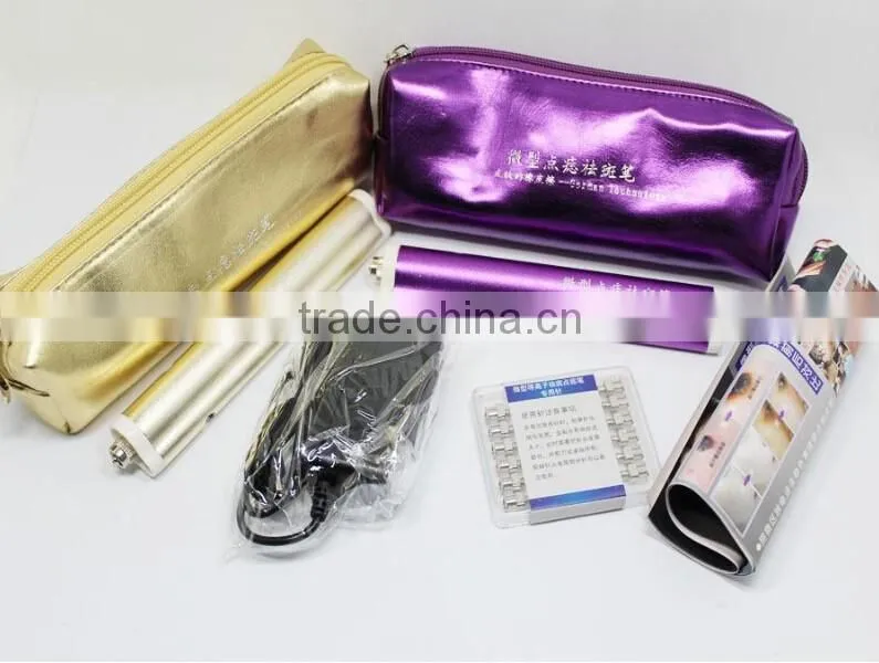 Metal Laser spot skin mole removal machine with 12pcs needles