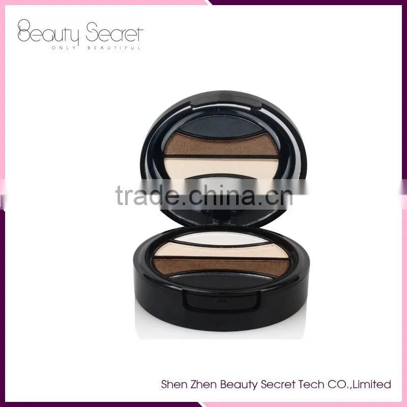 Hot!! Professional 4 color eyeshadow in bronz palette with makeup tool
