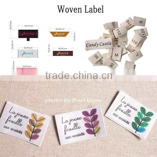 Sturdy material woven garment label