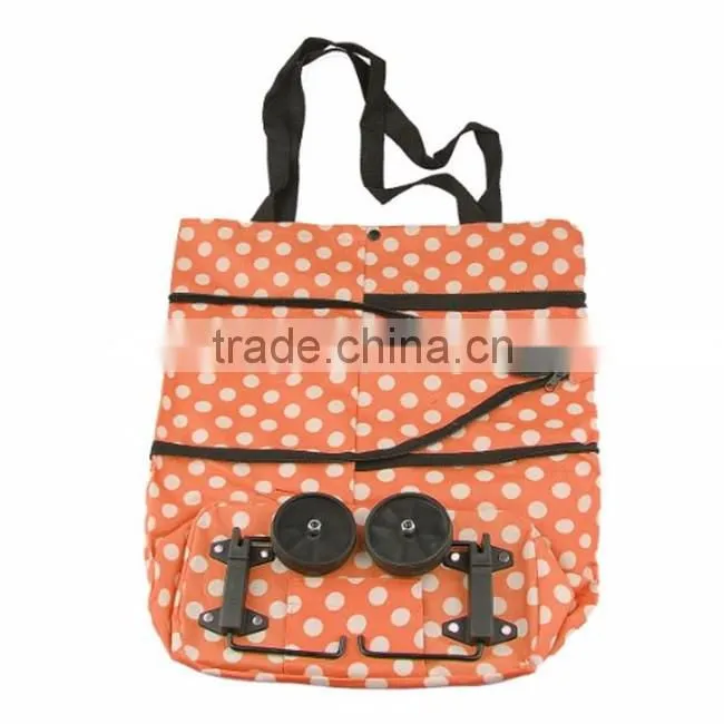 Large lightweight foldable tote shopping bag trolley