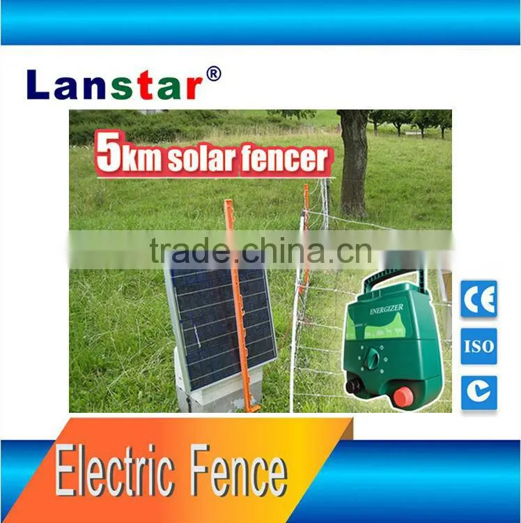 Lanstar solar powered farm electric fence energizer/ energiser forest fence products
