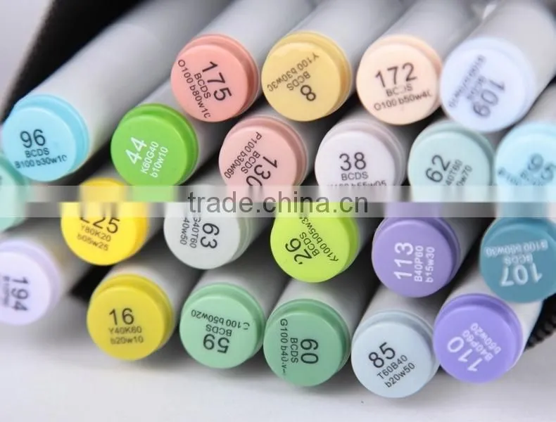 2014 Newest brush tip markers Japanese rubber nib