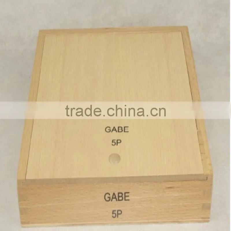 Wooden Froebel Gabe 5P Teaching Assist Tool Learning Educational Preschool Training Numbers and shapes toys