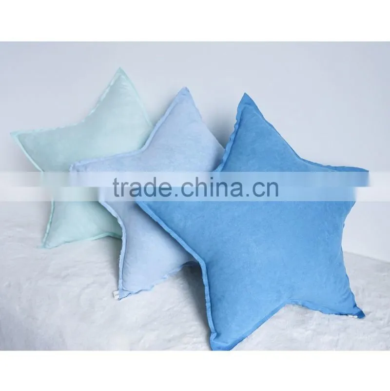 Soft cotton decor star shaped pillow for kids teepee and canopy