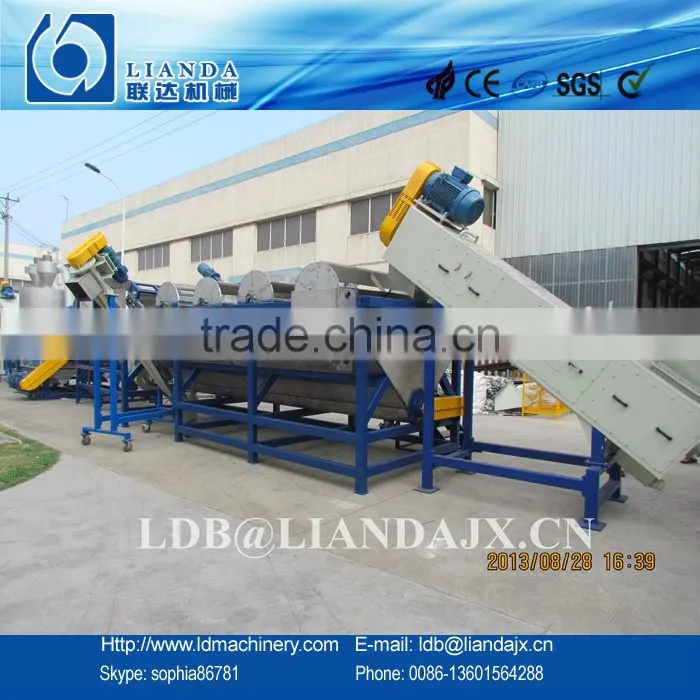 High speed plastic flakes friction washer supplier