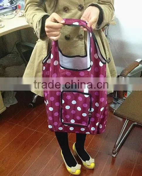 Folding Style and Polyester Material Folding Eco Bags