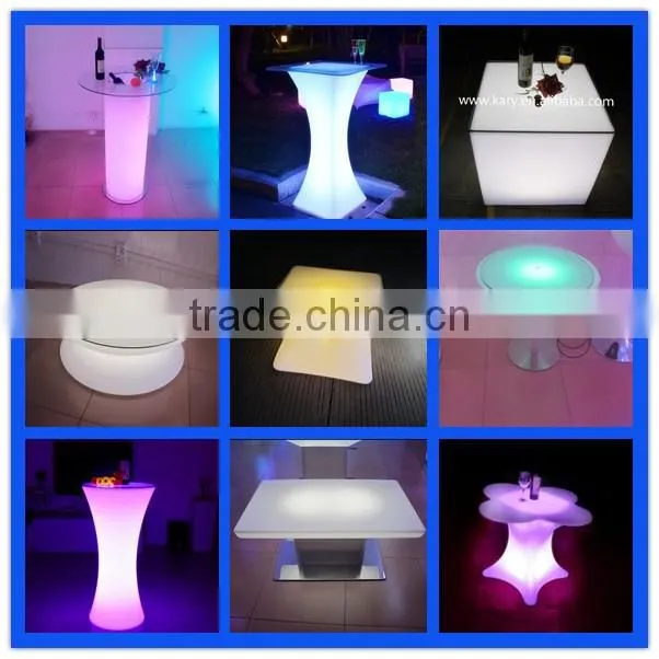 led bar funiture led glowing plastic stool led bar stool