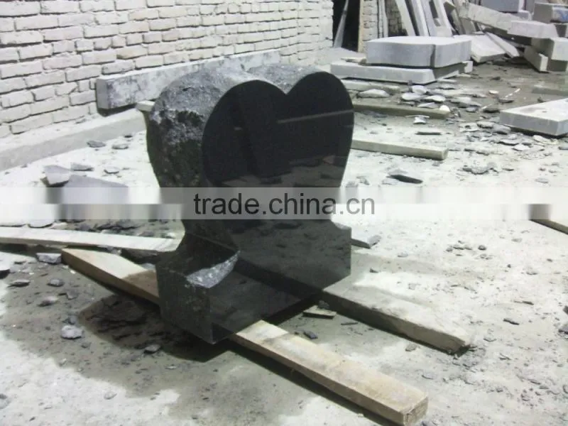 Absolute black granite tombstones cheap for sale