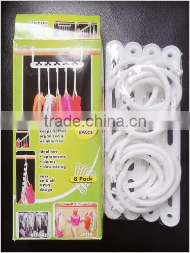 Triples Closet Space Organizer Wonder Expandable Clothes Hanger