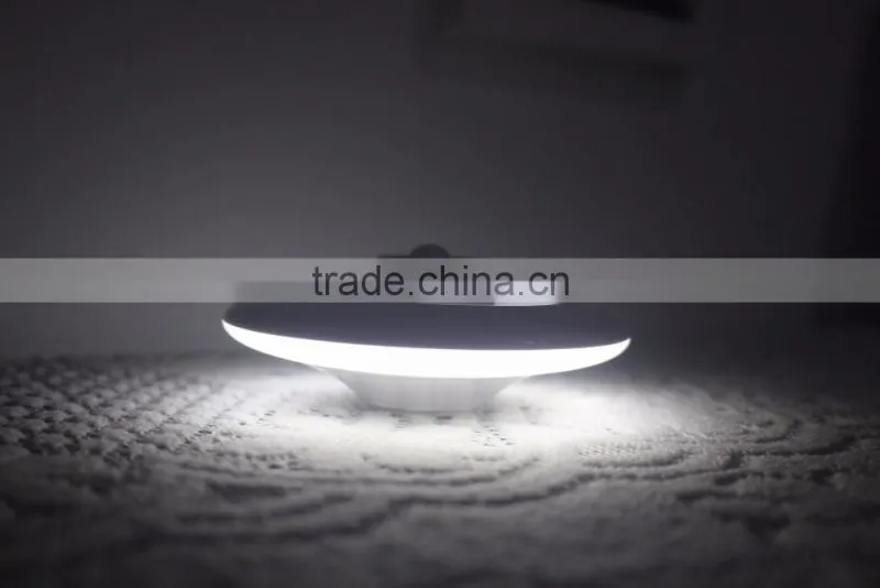 New Arrival Creative Cool UFO 360 Revolve Lighting Lamp, USB Charge LED Human Body Sensor Night Light