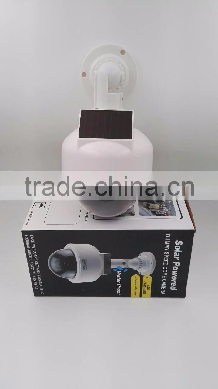 Factory Cheap Fake Dome Camera, Realastic Looking Waterproof Solar CCTV Security Camera, Dummy Speed Security Camera For Sale