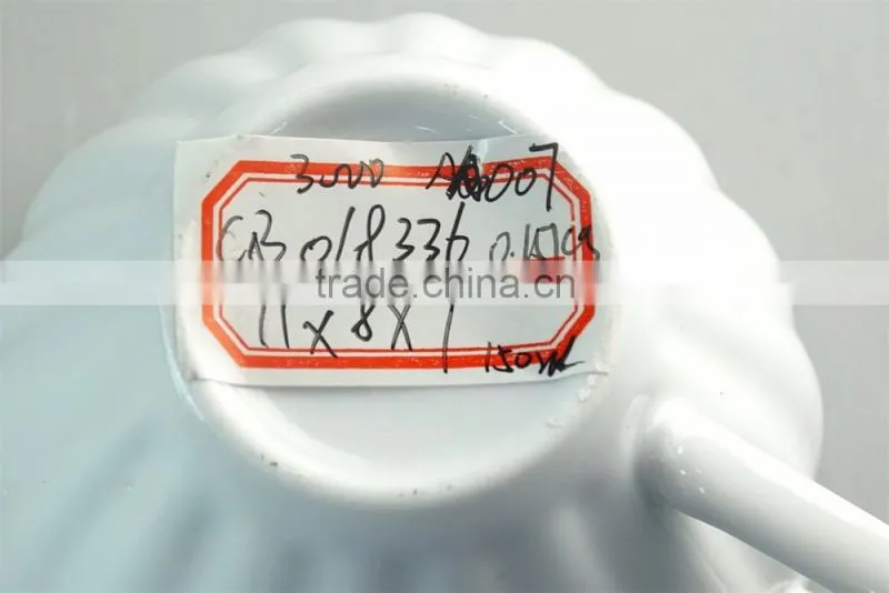 White ceramic coffee/tea cup with handle for wholesale
