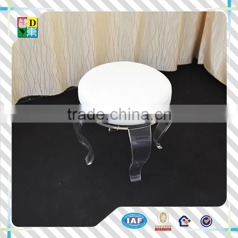 2017custom design acrylic rolling cart latest PMMA lucite acrylic trolley C shape new arrival high quality acrylic wine cart