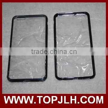 2017 Hot sell blank UV Case for Iphone 6 plus , UV transparent mobile phone case with tpu side