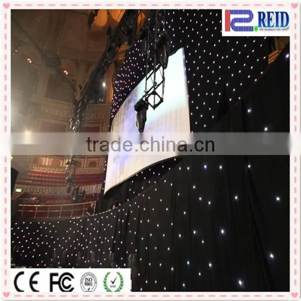 Flexible led star Backdrop Curtains lighted backdrops for weddings