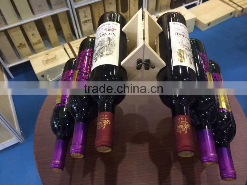solid wood red wine rack for bar