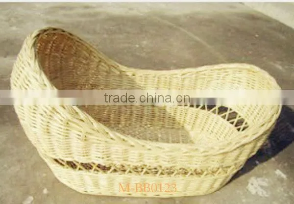 Wicker baby sleeping basket & wicker comfortable baby bassinet