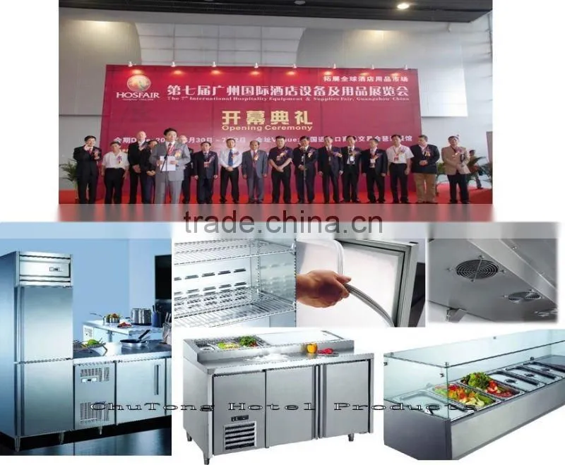 Sing-temperature Direct-coolong Upright Kitchen Refrigerator Freezer