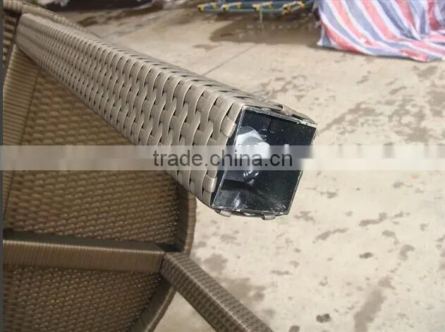 Outdoor rattan acrylic table